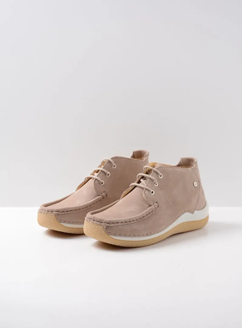 DAMES Wolky Lage Veterschoenen|Hoge Veterschoenen<Rosella - safari nubuck