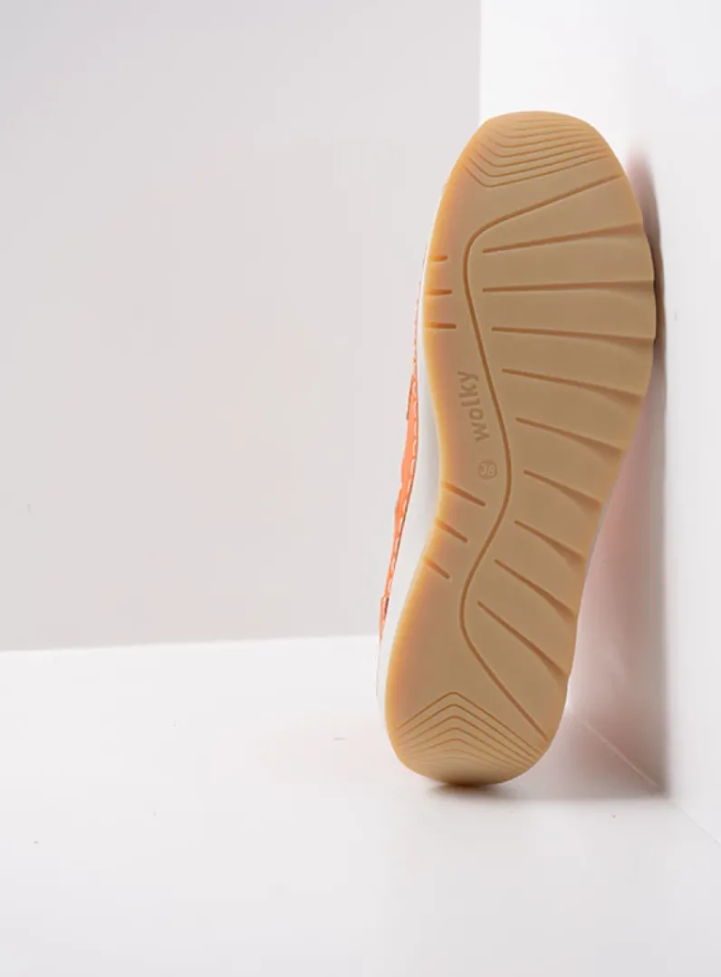 DAMES Wolky Hoge Veterschoenen<Salado - oranje leer