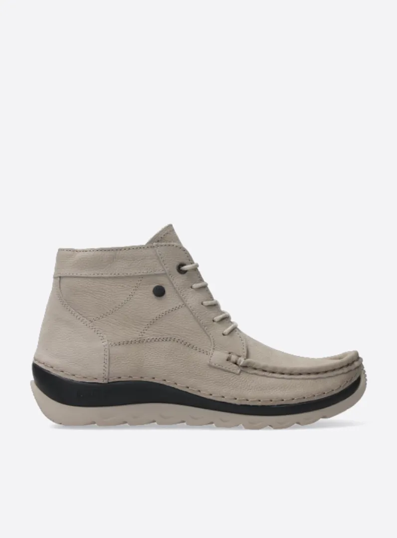 DAMES Wolky Hoge Veterschoenen<Salado - safari nubuck