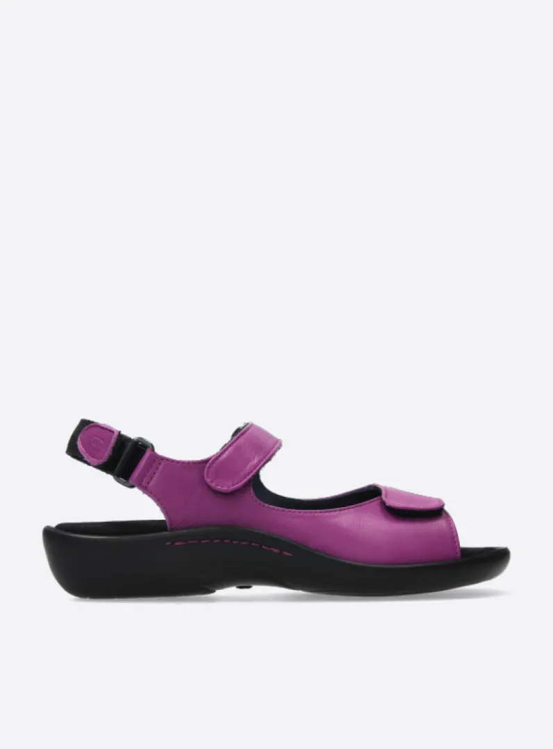 DAMES Wolky Sandalen<Salvia - fuchsia leer