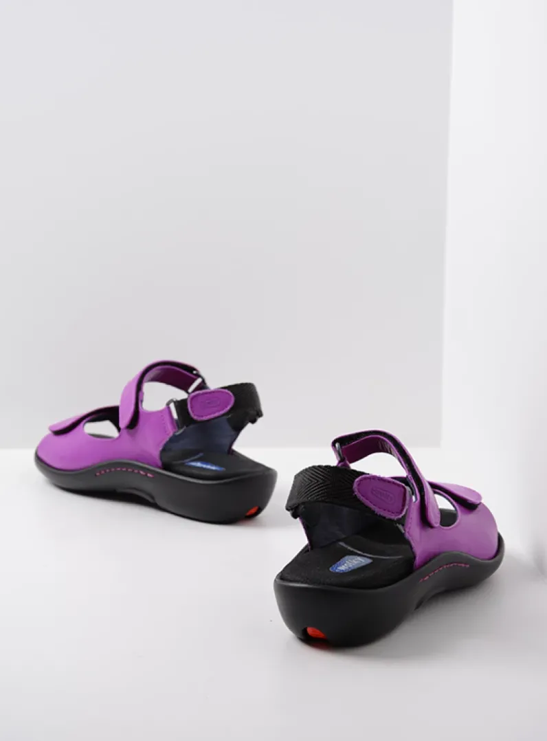 DAMES Wolky Sandalen<Salvia - fuchsia leer