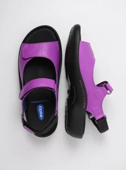 DAMES Wolky Sandalen<Salvia - fuchsia leer