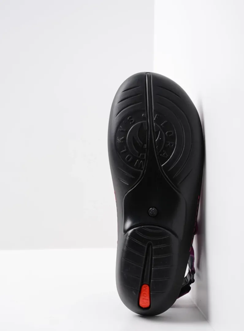 DAMES Wolky Sandalen<Salvia - fuchsia leer