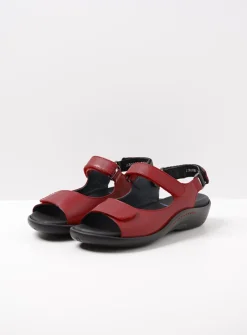 DAMES Wolky Sandalen<Salvia - rood leer