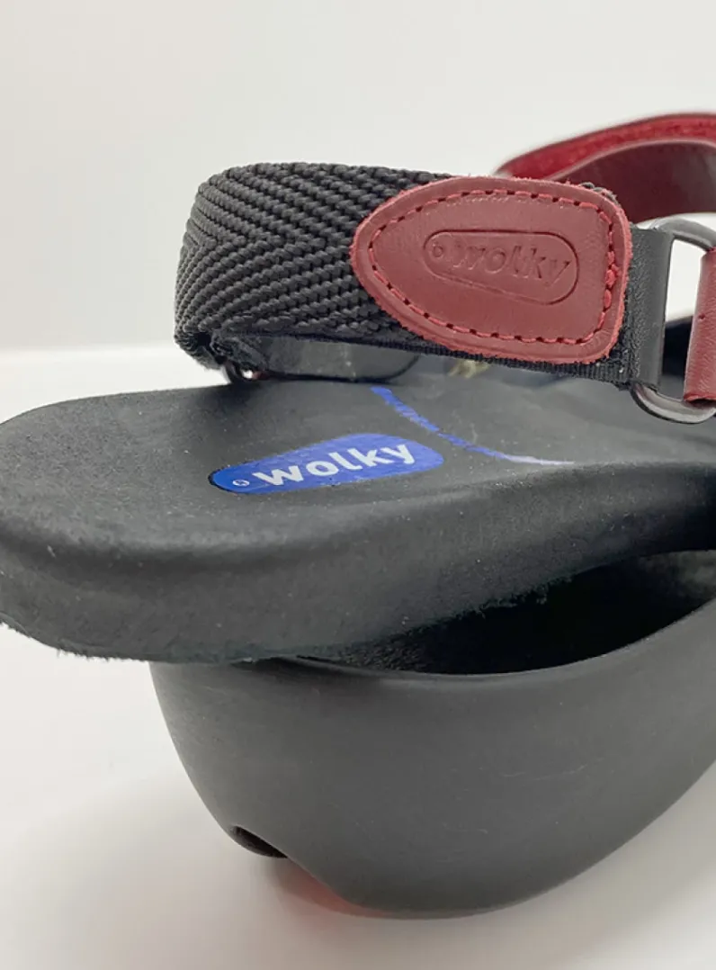 DAMES Wolky Sandalen<Salvia - rood leer