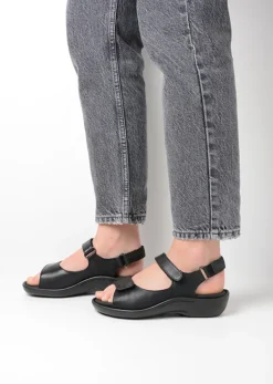 DAMES Wolky Sandalen<Salvia - zwart leer