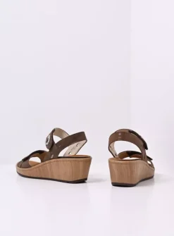 DAMES Wolky Sandalen<Sanibel - cederbruin effectleer