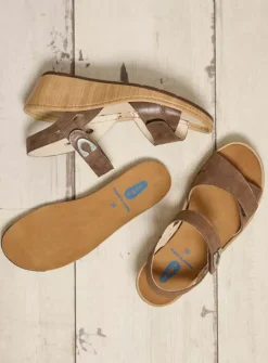 DAMES Wolky Sandalen<Sanibel - cederbruin effectleer