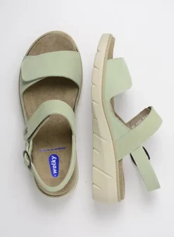 DAMES Wolky Sandalen<Santorini - lichtgroen nubuck