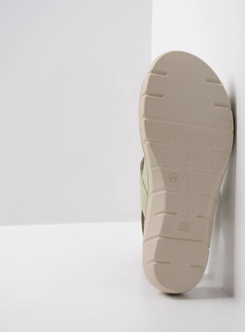 DAMES Wolky Sandalen<Santorini - lichtgroen nubuck