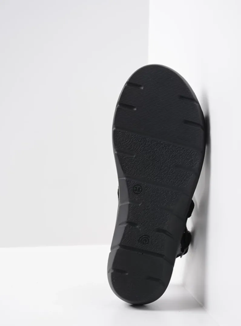 DAMES Wolky Sandalen<Santorini - zwart/blauw suede