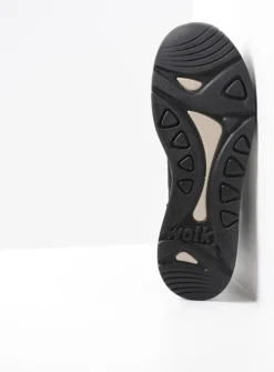 DAMES Wolky Lage Veterschoenen|Wandelschoenen<Sappho - zwart combi leer