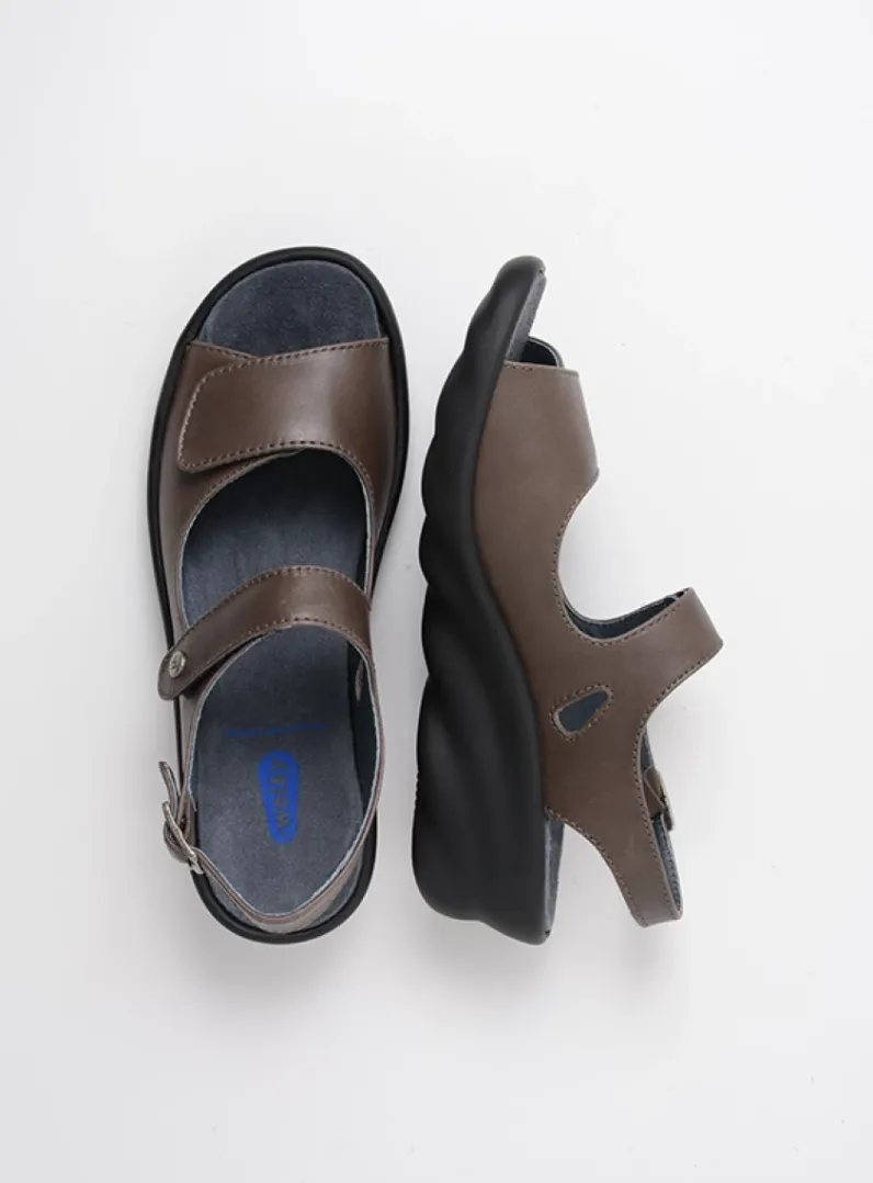 DAMES Wolky Sandalen<Scala - 30350 bruingrijs leer