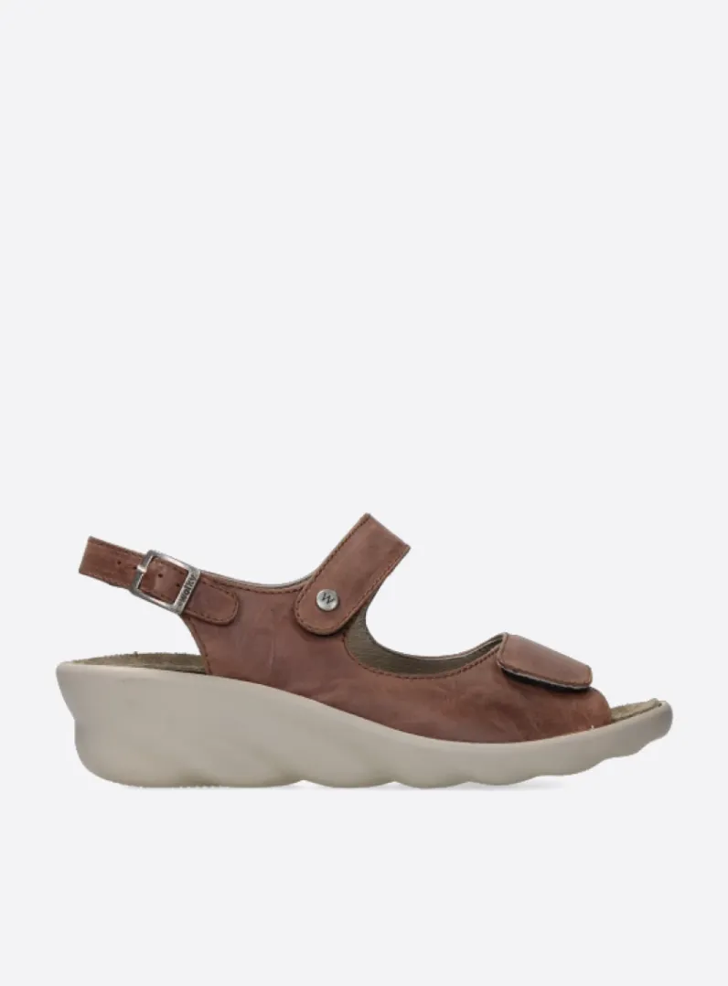 DAMES Wolky Sandalen<Scala - middenbruin leer