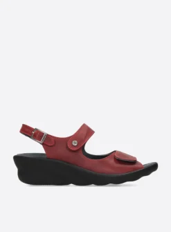 DAMES Wolky Sandalen<Scala - rood leer