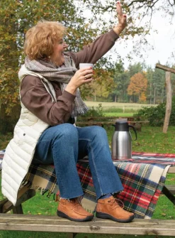 DAMES Wolky Hoge Veterschoenen|Herfst/Winter<Seamy Moc - cognac nubuck