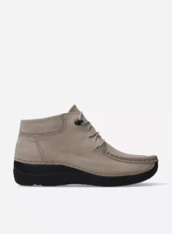 DAMES Wolky Hoge Veterschoenen|Herfst/Winter<Seamy Moc - safari nubuck