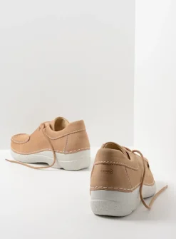 DAMES Wolky Lage Veterschoenen<Seamy Shoe - beige nubuck