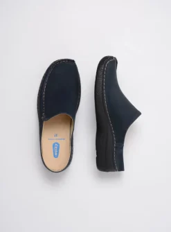 DAMES Wolky Slippers|Klompen<Seamy Slide - blauw nubuck