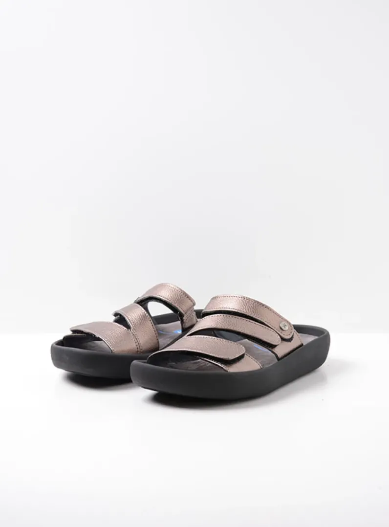 DAMES Wolky Slippers<Sense - brons leer