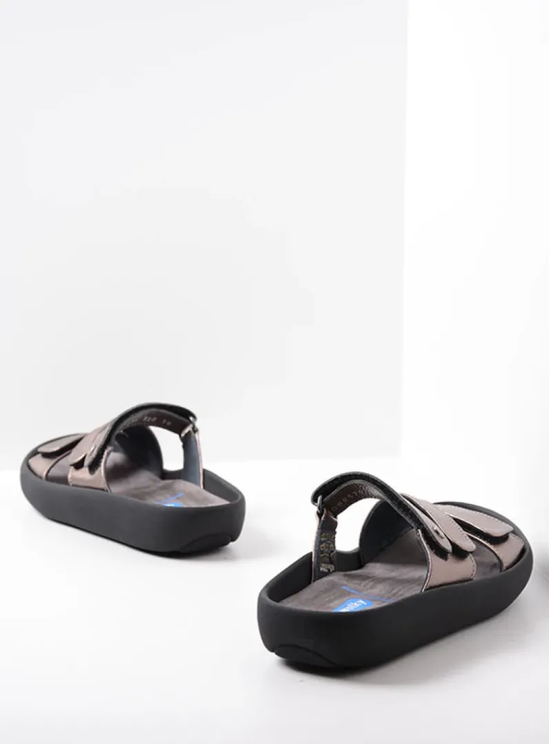 DAMES Wolky Slippers<Sense - brons leer
