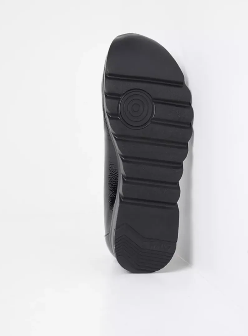 DAMES Wolky Instappers<Snallerina F2F - blauw lak biocare