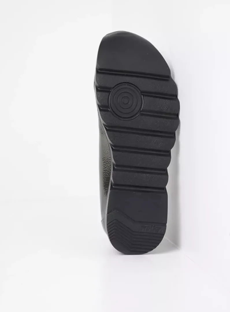 DAMES Wolky Instappers<Snallerina F2F - groen lak biocare