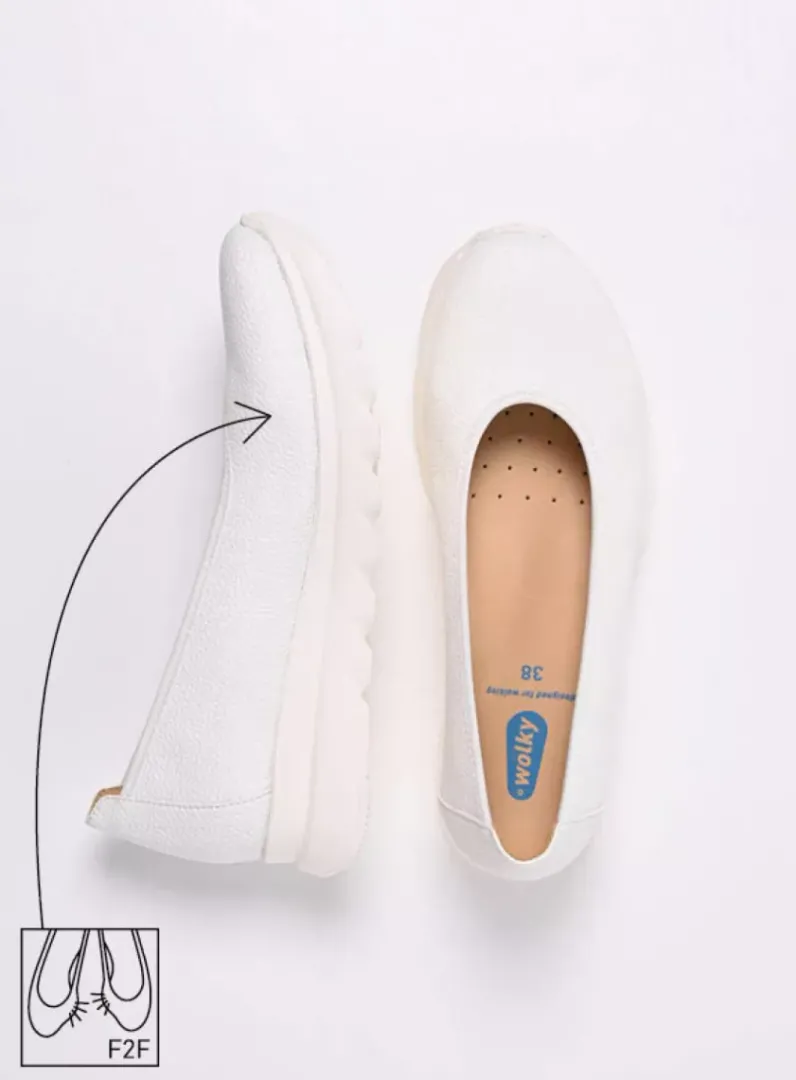 DAMES Wolky Instappers<Snallerina F2F - wit biocare