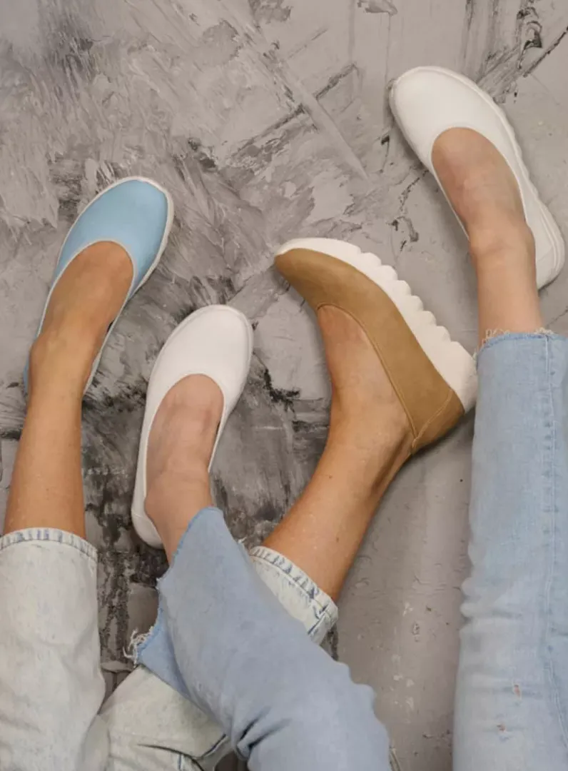 DAMES Wolky Instappers<Snallerina F2F - wit biocare