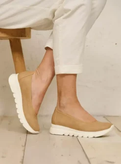 DAMES Wolky Instappers<Snallerina F2F - zand biocare