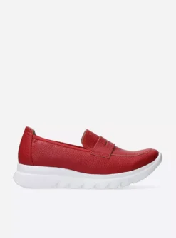 DAMES Wolky Instappers<Snoafer F2F - rood biocare