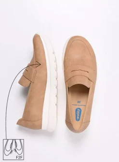 DAMES Wolky Instappers<Snoafer F2F - zand biocare