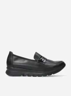 DAMES Wolky Instappers<Snoafer F2F - zwart biocare