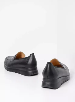 DAMES Wolky Instappers<Snoafer F2F - zwart biocare