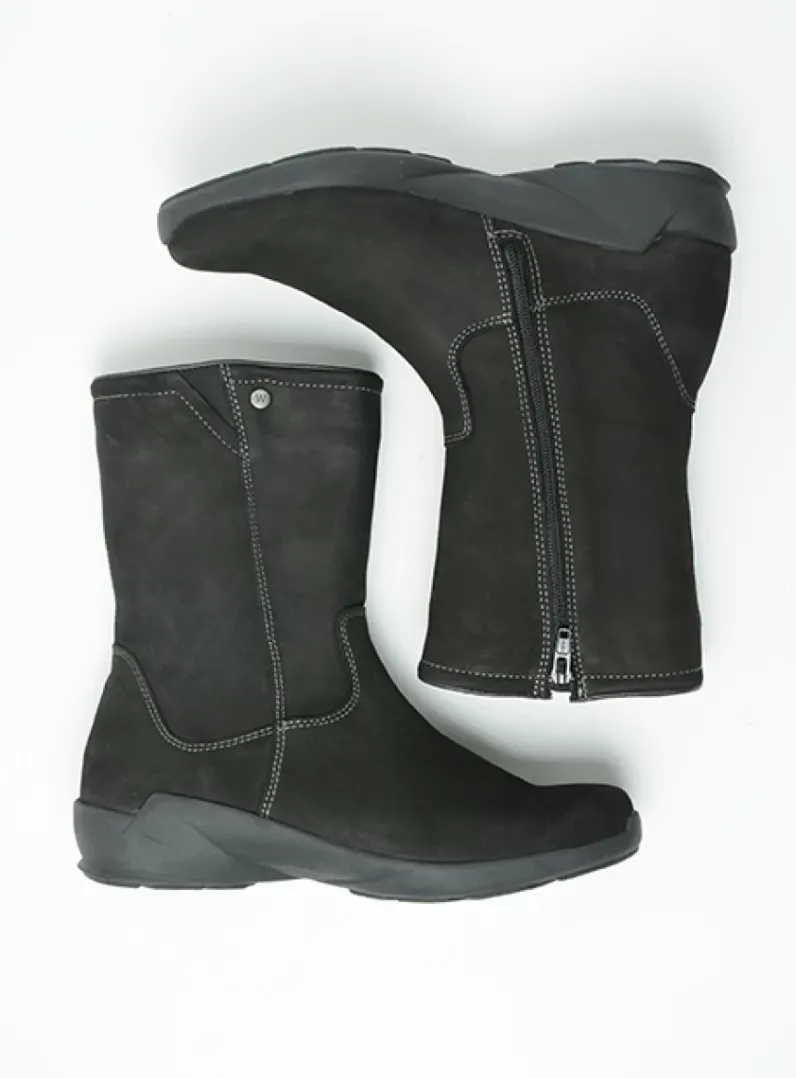 DAMES Wolky Herfst/Winter<Sole WR - zwart nubuck