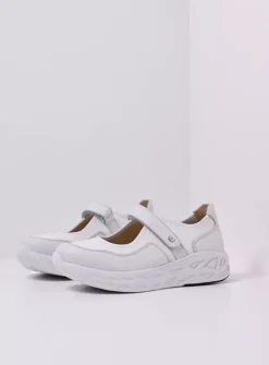 DAMES Wolky Wandelschoenen|Bandschoenen<Spring S2F - wit/gebroken combi stretch