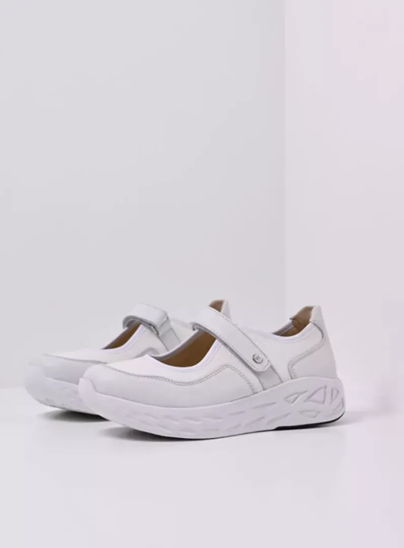 DAMES Wolky Wandelschoenen|Bandschoenen<Spring S2F - wit/gebroken combi stretch