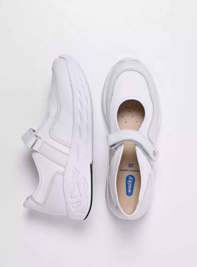 DAMES Wolky Wandelschoenen|Bandschoenen<Spring S2F - wit/gebroken combi stretch