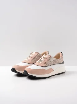 DAMES Wolky Lage Veterschoenen|Sneakers<Sprint - gebroken wit/nude combi leer