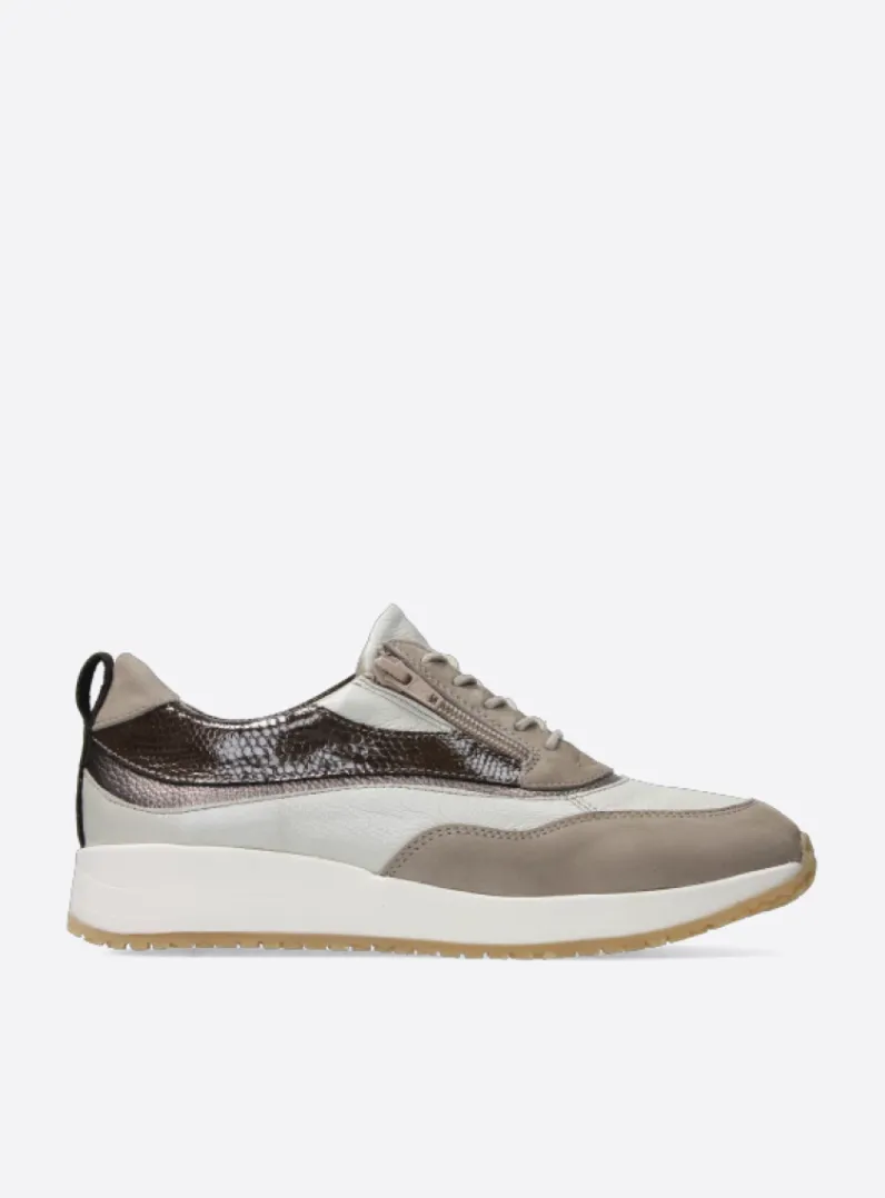 DAMES Wolky Lage Veterschoenen|Sneakers<Sprint - safari combi leer