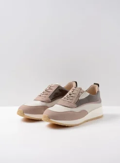DAMES Wolky Lage Veterschoenen|Sneakers<Sprint - safari combi leer