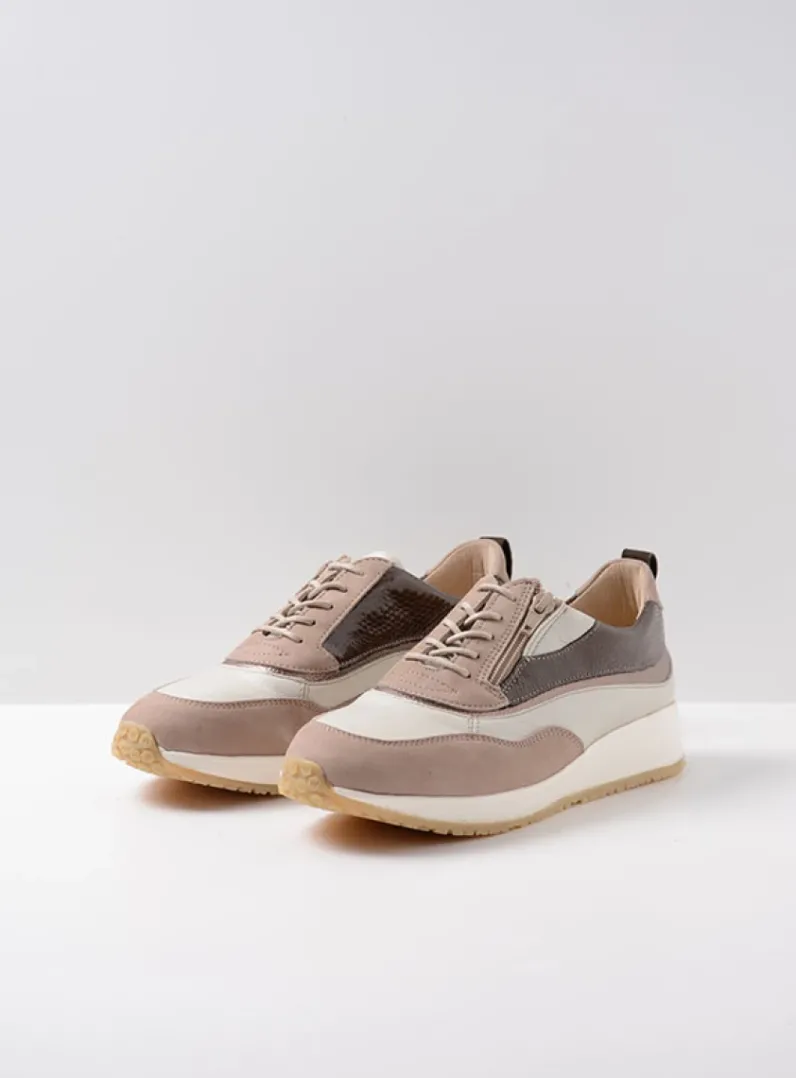 DAMES Wolky Lage Veterschoenen|Sneakers<Sprint - safari combi leer