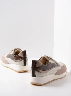 DAMES Wolky Lage Veterschoenen|Sneakers<Sprint - safari combi leer