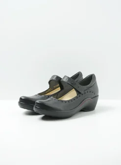 DAMES Wolky Herfst/Winter|Bandschoenen<Sud - zwart leer