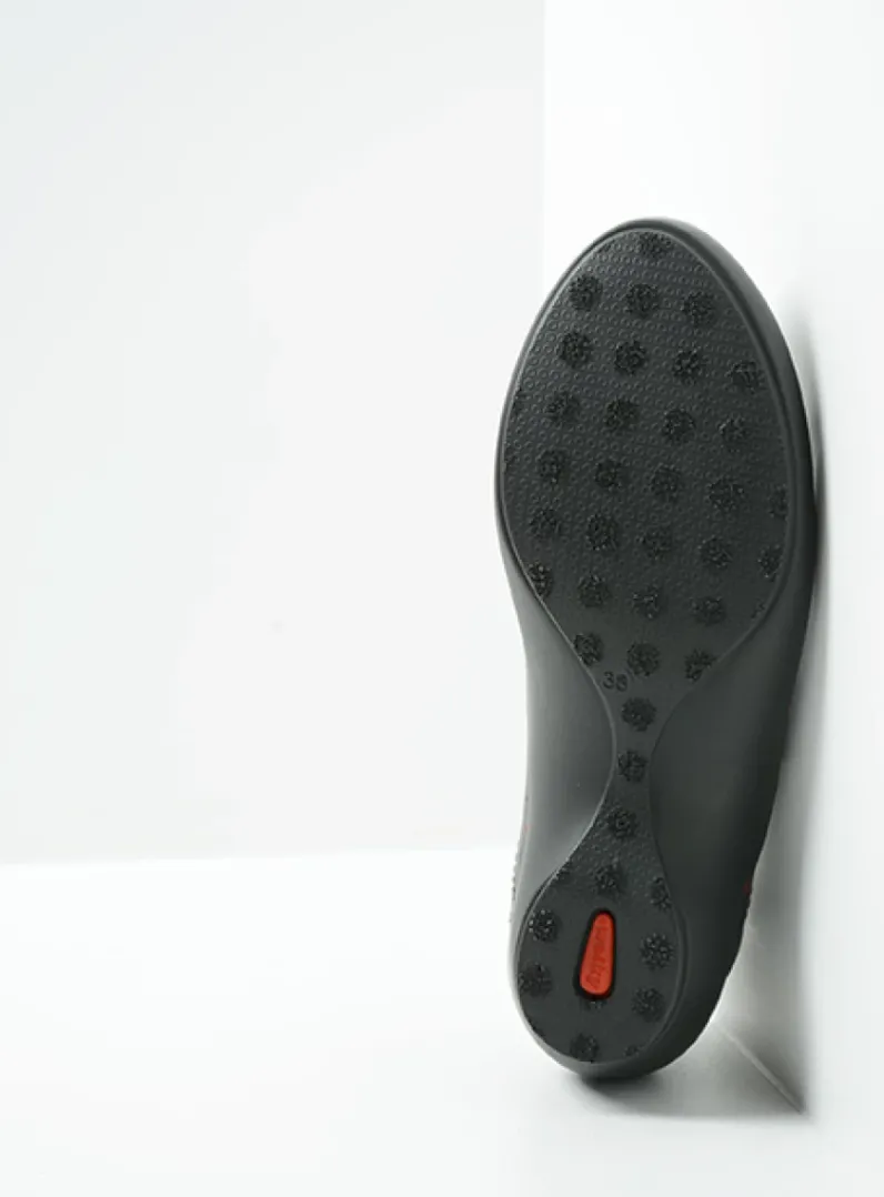 DAMES Wolky Herfst/Winter|Bandschoenen<Sud - zwart leer