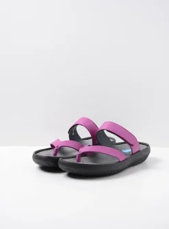 DAMES Wolky Slippers<Tahiti - fuchsia leer