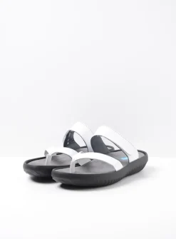 DAMES Wolky Slippers<Tahiti - wit leer