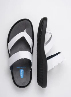 DAMES Wolky Slippers<Tahiti - wit leer