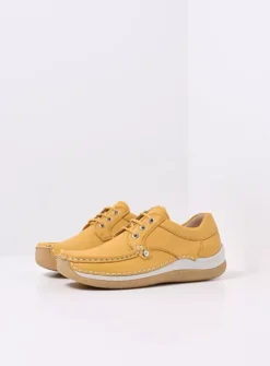 DAMES Wolky Lage Veterschoenen|Sneakers<Taranta - amber leer