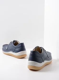 DAMES Wolky Lage Veterschoenen|Sneakers<Taranta - blauw leer